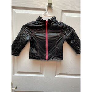 g PIPER casual solid black zipper jacket 3T